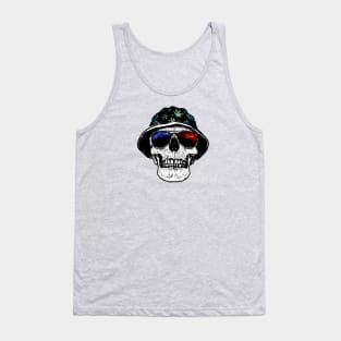 Rasta Space Skull Tank Top